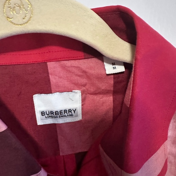 Burberry Red and Black Plaid Shirt - Picture 3 of 7